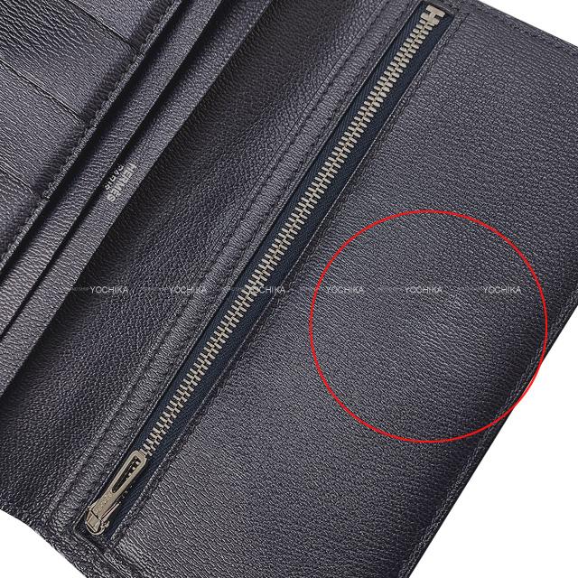 HERMES エルメス 長財布 ベアンスフレ ブルーインディゴ クロコダイル 