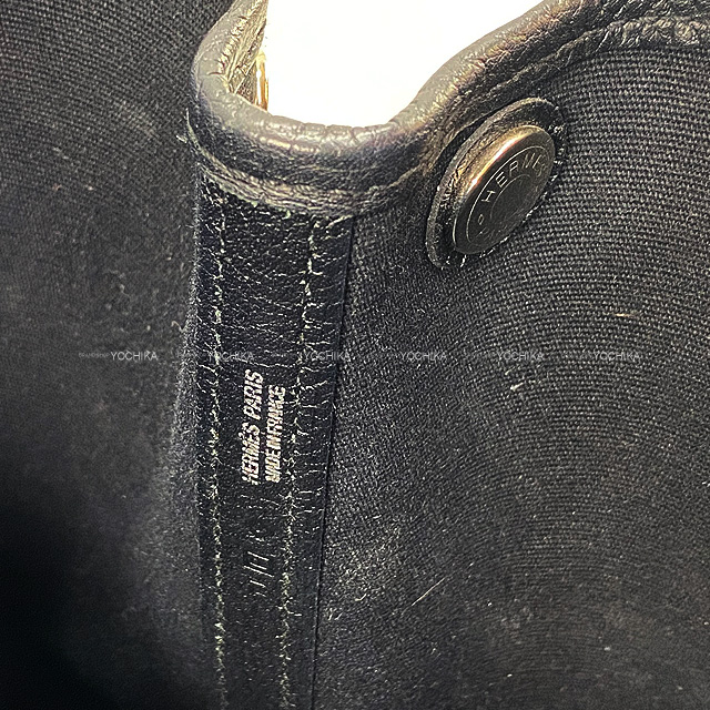 HERMES エルメス トートバッグ ガーデンパーティ 30 TPM 黒 