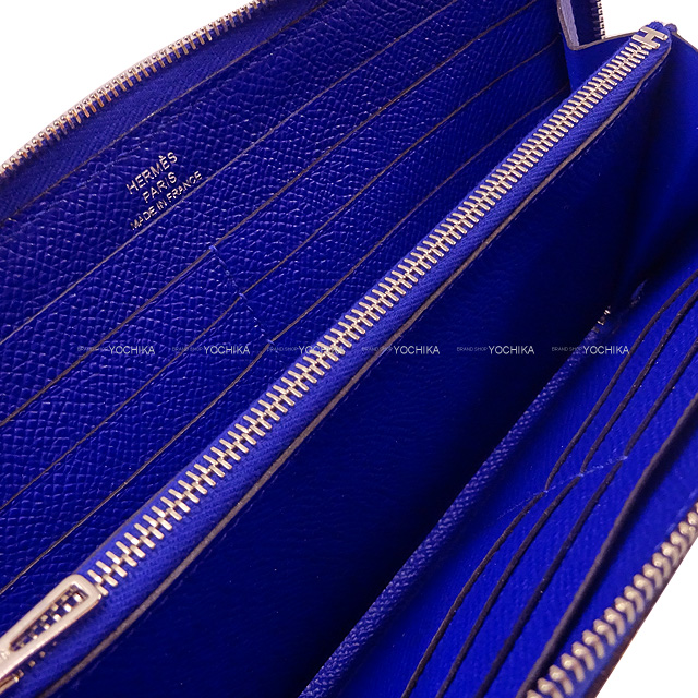HERMES エルメス 長財布 アザップロング クラシック ブルー