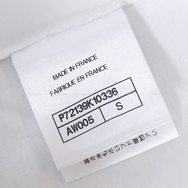 2022 クルーズ CHANEL シャネル 半袖Tシャツ ココマーク バイカラー 鳩刺繍 白 (ホワイト)/黒 (ブラック) コットン S P72057 新品 2022 クルーズ CHANEL シャネル 半袖Tシャツ ココマーク バイカラー 鳩刺繍 白 (ホワイト)/黒 (ブラック) コットン S P72057 新品