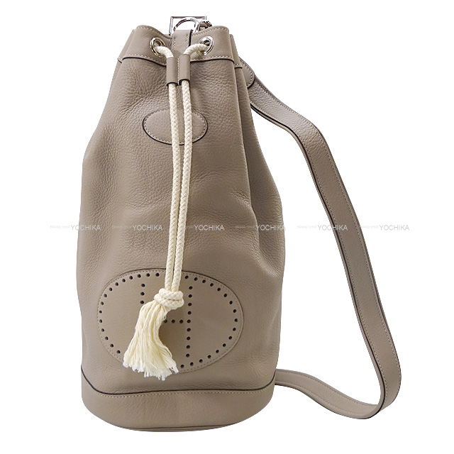 HERMES エルメス ショルダーバッグ ランチ Hパンチング 巾着 ワン 