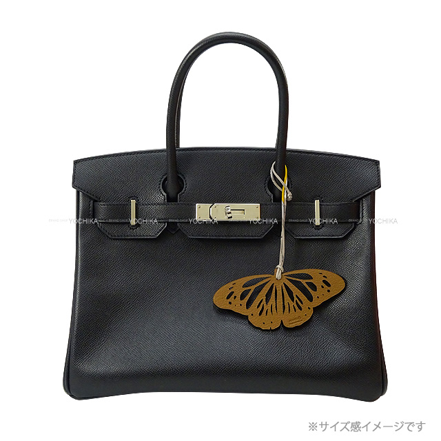 HERMES エルメス バッグチャーム プティアッシュ 蝶 バタフライ エベンヌ (エベーヌ)/ベージュドワイマール トゴ/シェーブルミゾル 新品 HERMES エルメス バッグチャーム プティアッシュ 蝶 バタフライ エベンヌ (エベーヌ)/ベージュドワイマール トゴ/シェーブルミゾル 新品