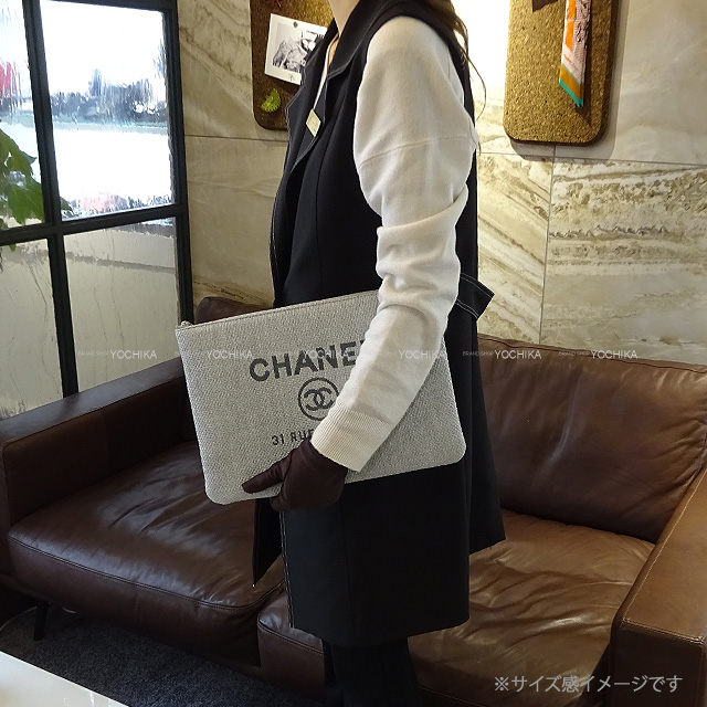 CHANEL ドーヴィル クラッチバッグ-