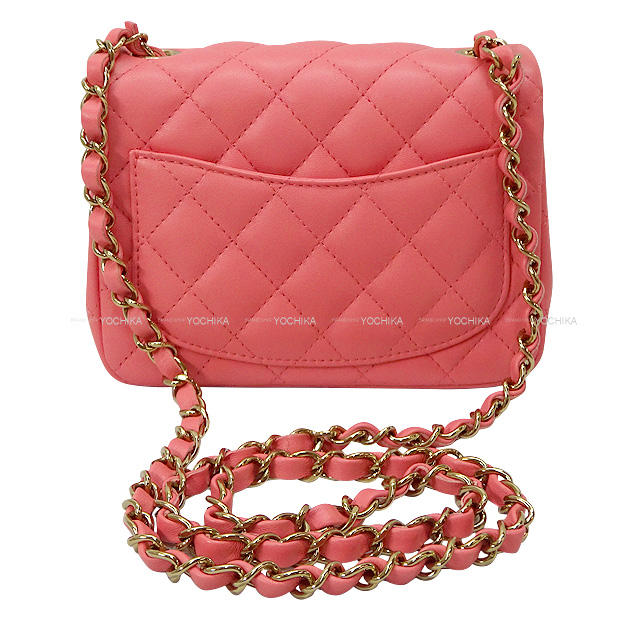 CHANEL シャネル ショルダーバッグ ミニ マトラッセ 20 チェーン ピンク ラムスキン シャンパンゴールド金具 A35200 新品未使用