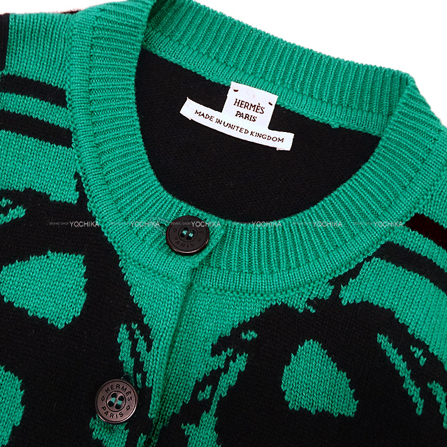 2021年 秋冬 HERMES エルメス カーディガン ブリッド ドゥ ガラ ボタン