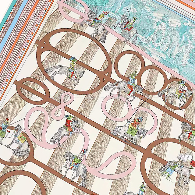 2022年春夏 HERMES エルメス スカーフ カレ90 ダブルフェイス