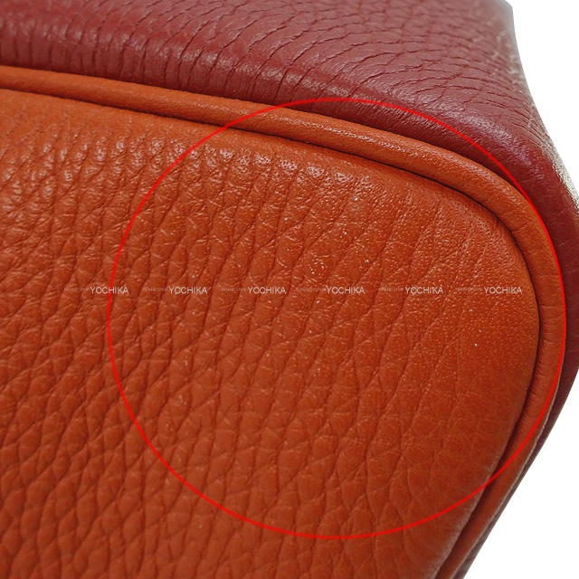 HERMES エルメス ショルダーバッグ ヴィクトリア 2 35 バイカラー ルージュアッシュ/ブリック トリヨンクレマンス シルバー金具 T刻印 新品未使用