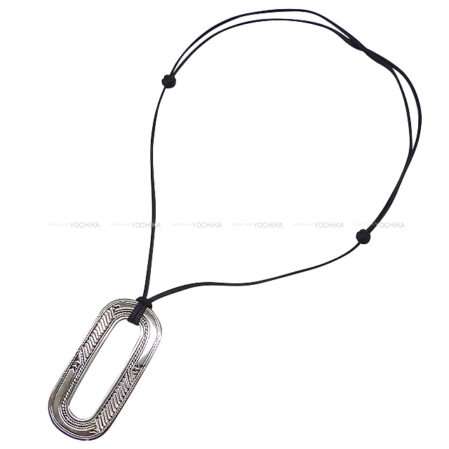 HERMES エルメス ネックレス トゥアレグ 縦長 ペンダント シルバー925