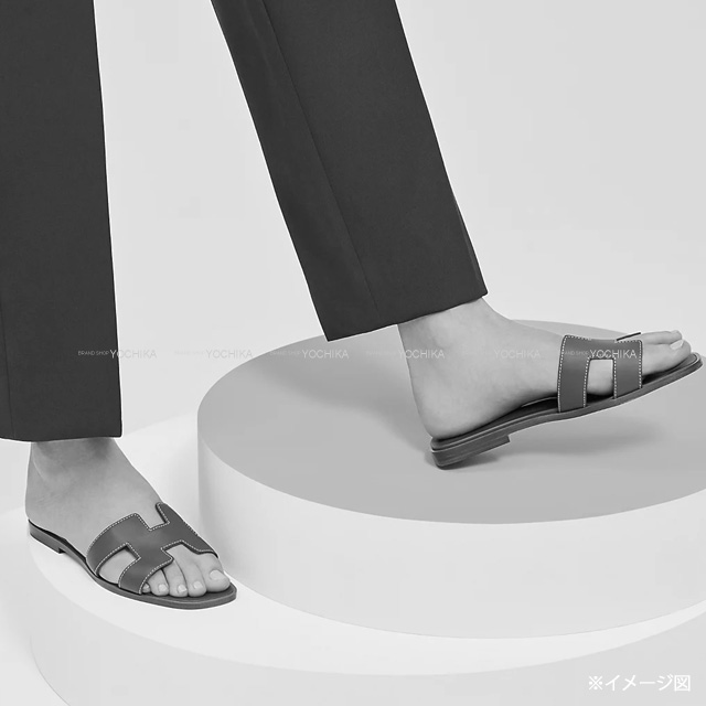 HERMES エルメス サンダル Hモチーフ Oran オラン ノアゼット