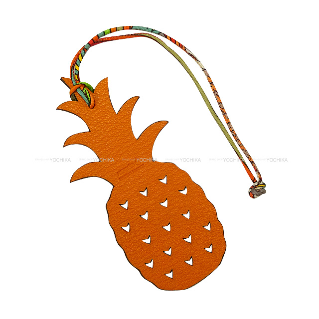 HERMES エルメス バッグチャーム プティアッシュ パイナップル