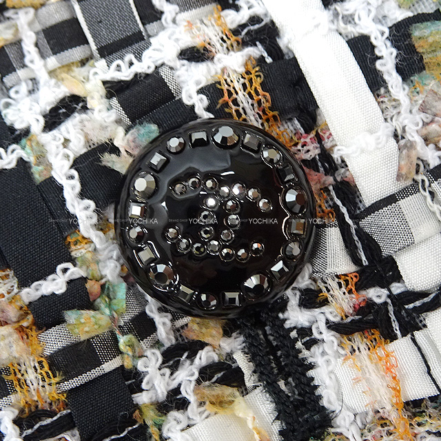 CHANEL ノーカラージャケット 38 マルチカラー 22C 新作 CHANEL シャネル ノーカラージャケット レディース