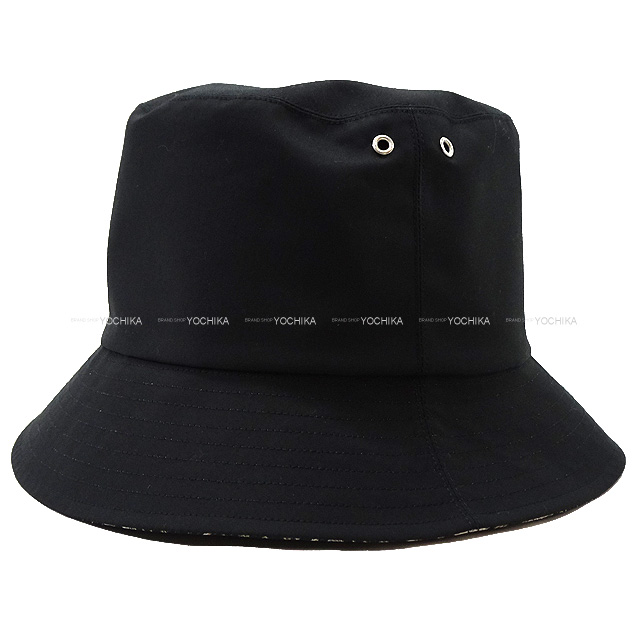 Christian Dior クリスチャンディオール ハット TEDDY-D ボブハット 帽子 #57 黒 (ブラック)/グレー  ポリエステル/コットン/ポリウレタン 新品