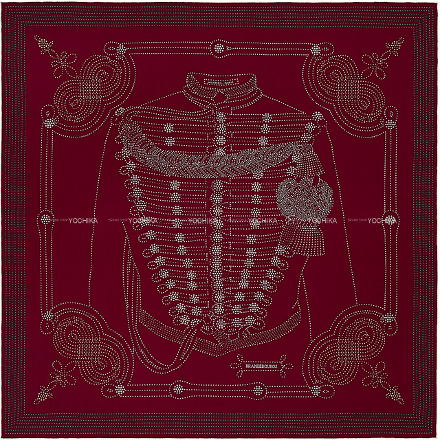 エルメス カシミヤ 140 BRANDEBOURGS （ブランデンブルク飾り） なんぼ