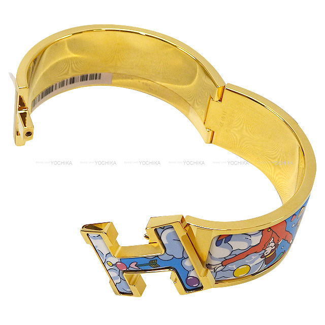 HERMES エルメス ブレスレット クリック クラック H PM ダン レ ニュアージュ フランボワイヤン ゴールドプレーテッド ゴールド金具 新品