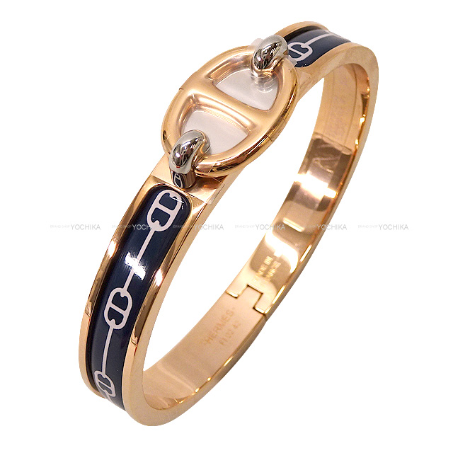 極美品 X刻印『エルメス』リヴァル ミニ ブレスレット エプソン