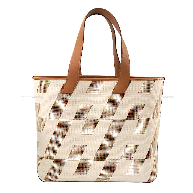 HERMES エルメス トートバッグ Hアンビエ 40 GM ゴールド Hトワル
