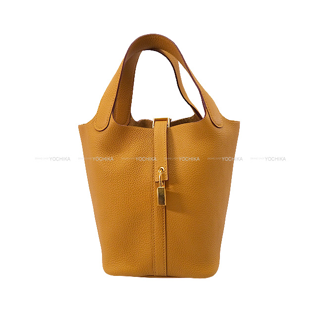【新品同様 /Anemone × Gold金具】HERMES ピコタンロック 18 エルメス ピコタンロックPM/18 アネモネ トリヨンモーリス