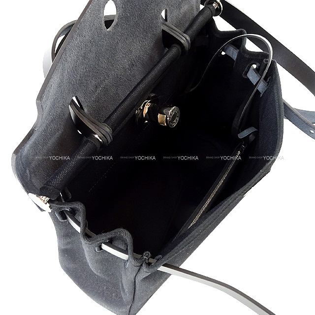 HERMES エルメス ショルダーバッグ エールバッグジップ 31 PM ルトゥルネ 黒 (ブラック) トワルミリタリー/ヴァッシュハンター  シルバー金具 U刻印 新品未使用