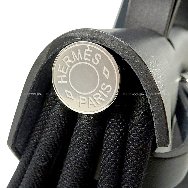 HERMES エルメス ショルダーバッグ エールバッグジップ 31 PM ルトゥルネ 黒 (ブラック) トワルミリタリー/ヴァッシュハンター  シルバー金具 U刻印 新品未使用