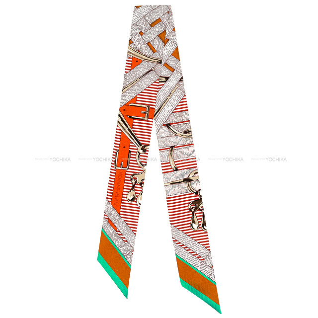 HERMES エルメス スカーフ ツイリー 馬銜 シュミーズ ブルン
