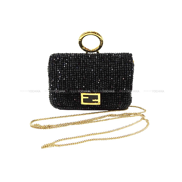 【未使用品】★FENDI★ナノバゲットチャーム ブラック