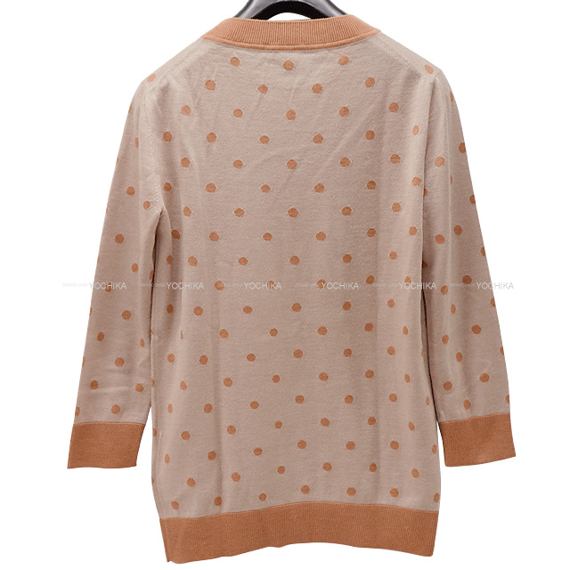 美品　HERMESエルメス　クリッククラック　ドット　セーター　カシミヤ　シルク 美品 HERMESエルメス クリッククラック ドット セーター カシミヤ