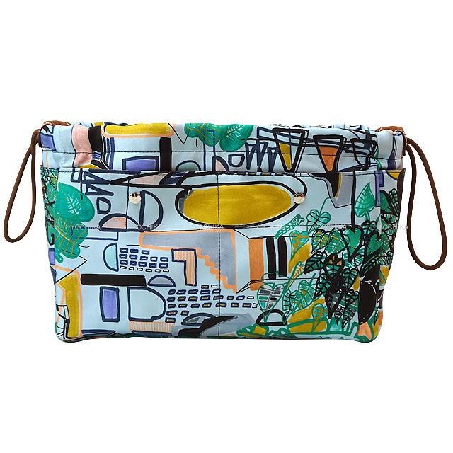 HERMES エルメス ポーチ フールビ25 熱帯のモダニズム ブルー