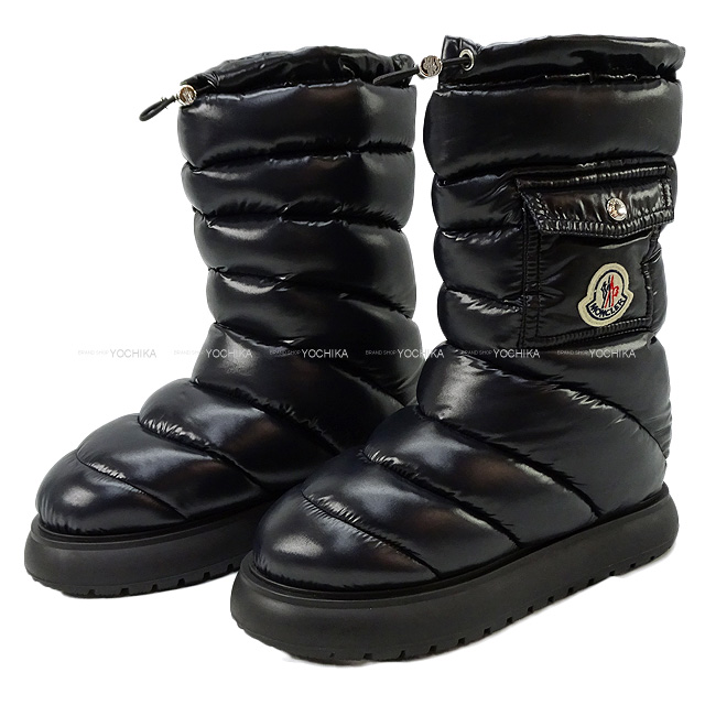 MONCLER モンクレール ブーツ Gaia Pocket Mid #37 黒 (ブラック