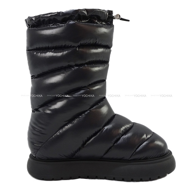 MONCLER モンクレール ブーツ Gaia Pocket Mid #37 黒 (ブラック