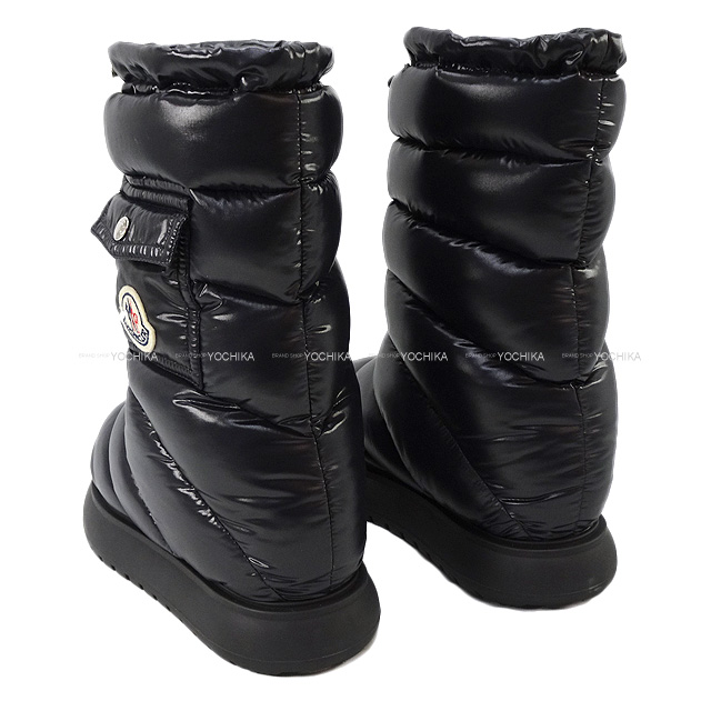 MONCLER モンクレール ブーツ Gaia Pocket Mid #37 黒 (ブラック