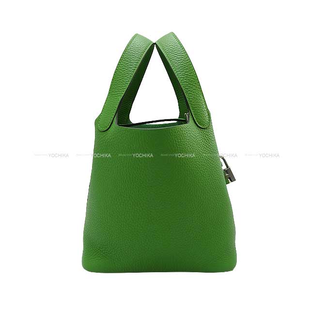 関税込み国内発送 エルメス ピコタンロックMM ヴェールユッカ HERMES エルメス ハンドバッグ ピコタンロック 18 PM ヴェール
