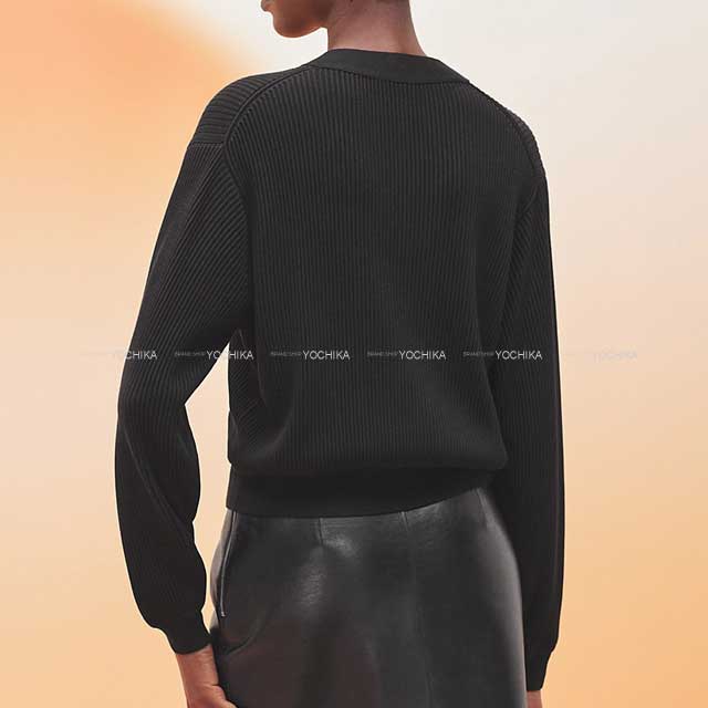 2023年 春夏新作 HERMES エルメス カーディガン ハーフジップ V