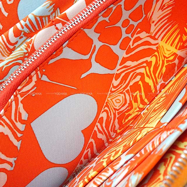 HERMES エルメス 長財布 アザップシルクイン ワイルド オレンジ