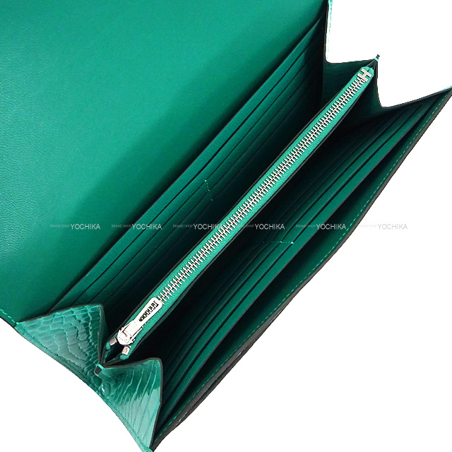 HERMES エルメス 長財布 コンスタンスロング ヴェールジェイド