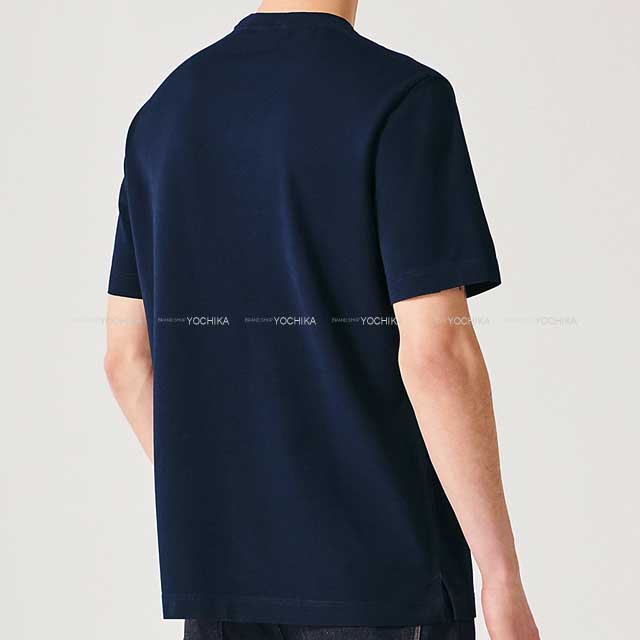 HERMES】 エルメス Quarterb'HプリントTシャツ マリン (HERMES/T