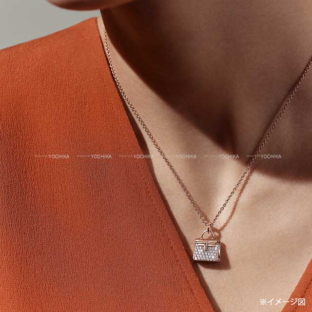 HERMES エルメス ネックレス ペンダント アミュレット ケリー K18 ...