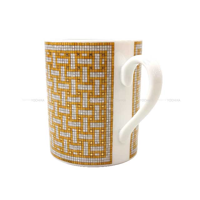 HERMES エルメス マグカップ モザイク24 300ml ゴールド HERMES エルメス マグカップ モザイク24 300ml ゴールド