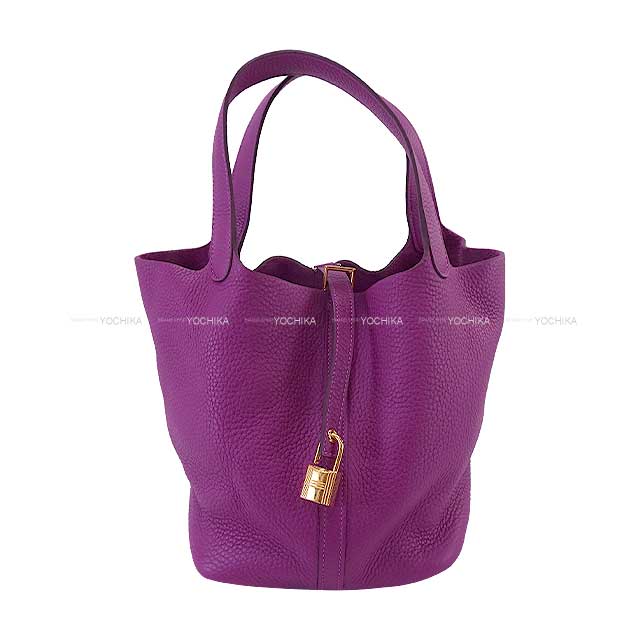 HERMES エルメス ハンドバッグ ピコタンロック 22 MM アネモネ