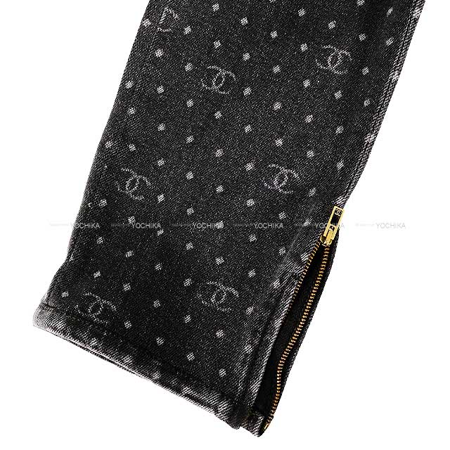 CHANEL シャネル デニムパンツ レディース サイドジップ デニム ココ