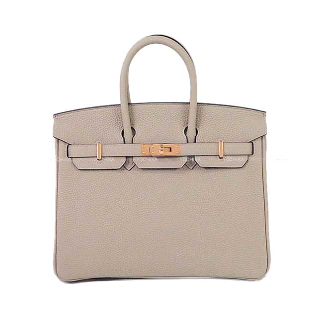 HERMES エルメス ハンドバッグ バーキン25 トゥルティールグレー