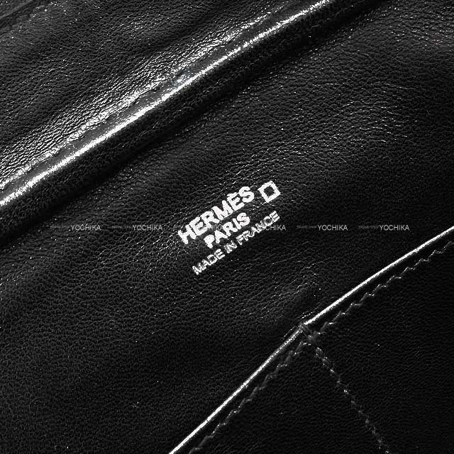 HERMES エルメス ハンドバッグ プリュム エラン 28 黒 (ブラック