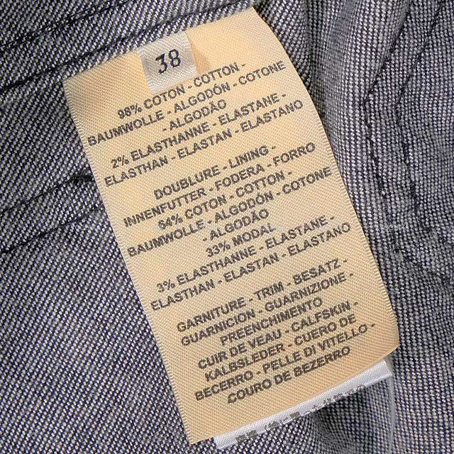 2022年春夏 HERMES エルメス ノーカラージャケット デニム セリエ