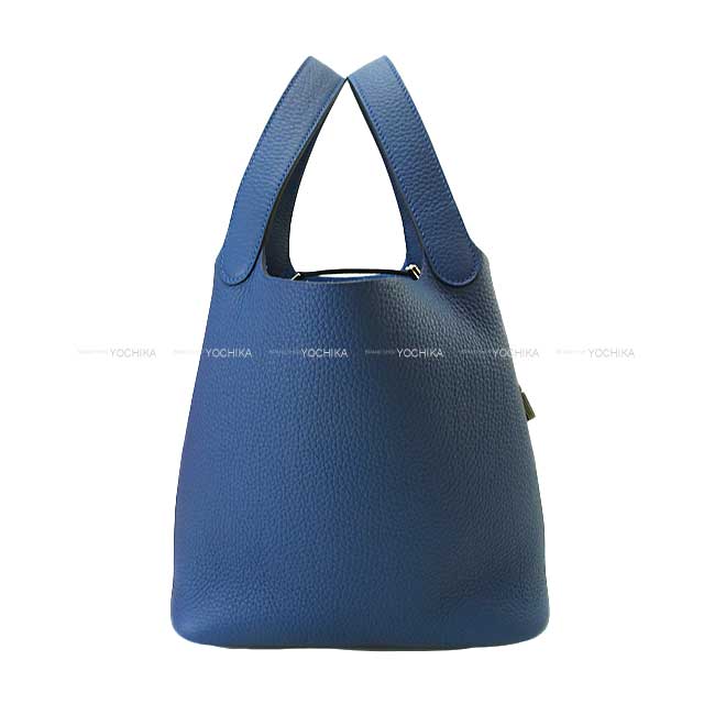 HERMES エルメス ハンドバッグ ピコタンロック 22 MM ブルータイ