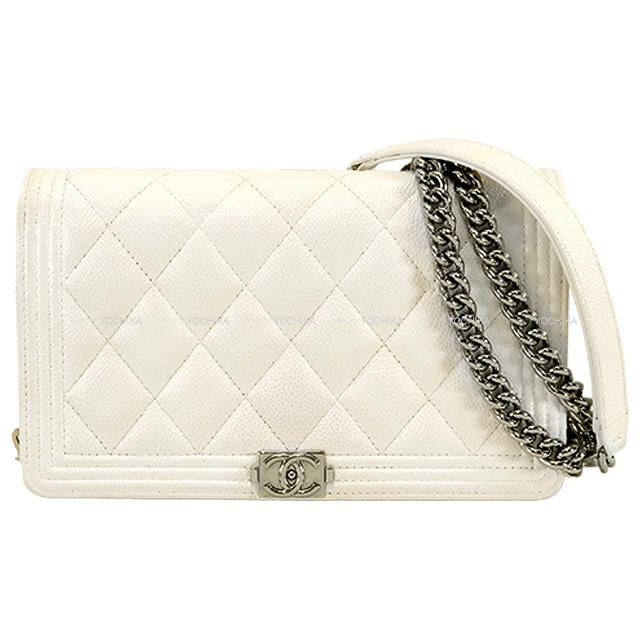 CHANEL シャネル マトラッセチェーンウォレット イエロー