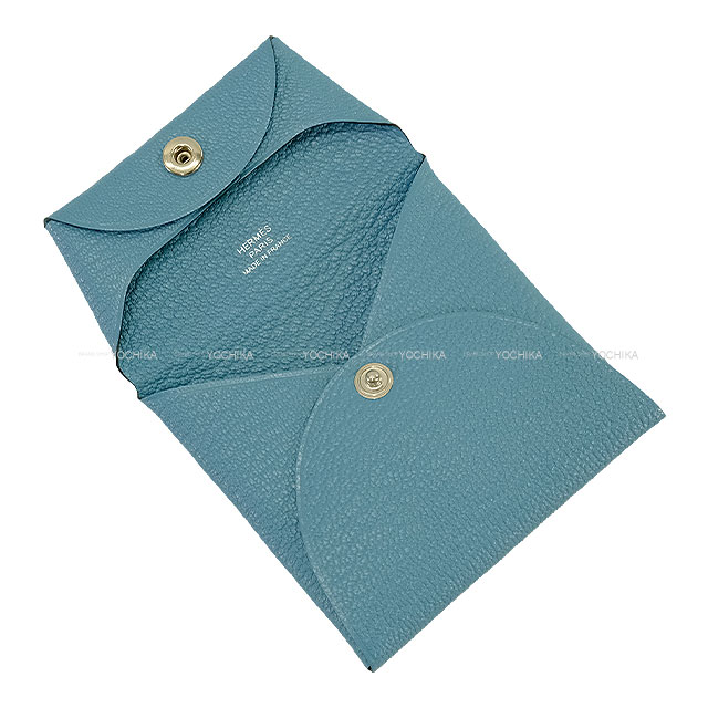 HERMES エルメス コインケース バスティア ニューブルージーン
