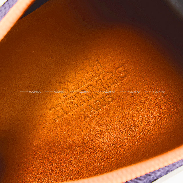 エルメス　エレクトリック　43 （27cm） HERMES エルメス スニーカー デパール 白/マリン/オレンジ