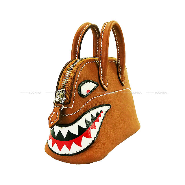 HERMES エルメス バッグチャーム ボリード シャーク ゴールド