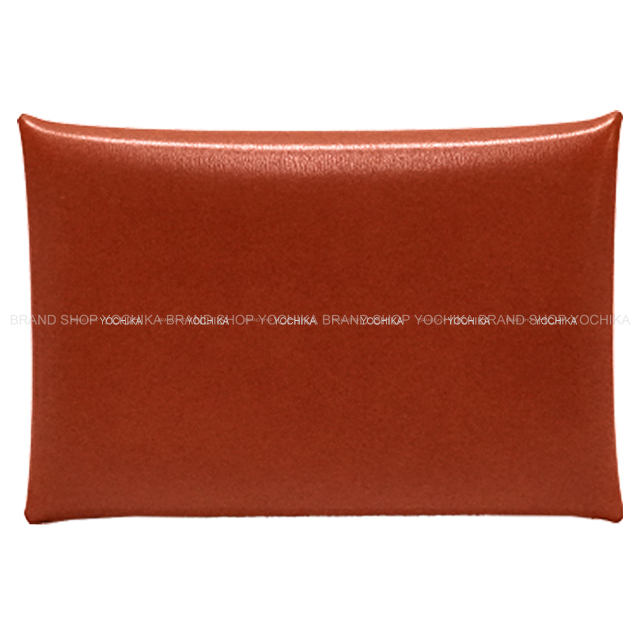 HERMES エルメス カードケース カルヴィ ブリック ボックスカーフ