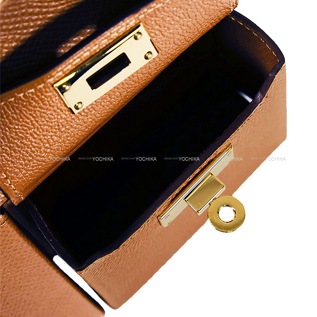 HERMES エルメス ポシェット ケリー マルチポケット ゴールド