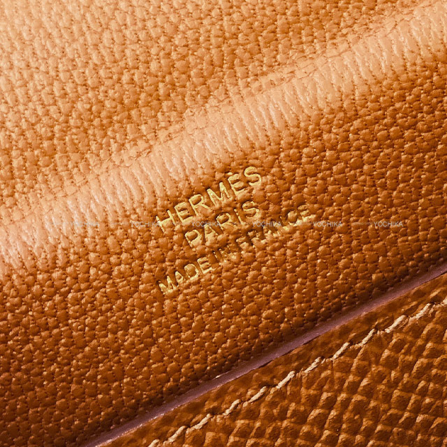 Hermes Kelly pocket ケリーポケット STAMP Y【新品同様】 Pre-owned] Hermes kelly pocket epsom stamp Y etoupe
